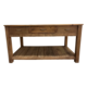 Solid wood 3 drawer console