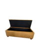 Elyse Copper/Gold Velvet Storage Ottoman