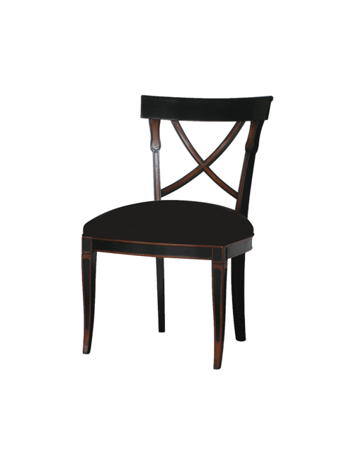 Black chicago velvet chair