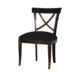 Black chicago velvet chair