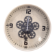 46Cmd Cream Black Numbers Cog Clock