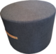 54cmd Black fabric ottoman