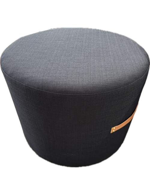 54cmd blue/grey fabric ottoman