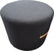 54cmd blue/grey fabric ottoman