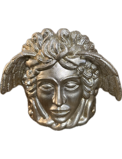 18CMH SILVER MEDUSA CANDLE