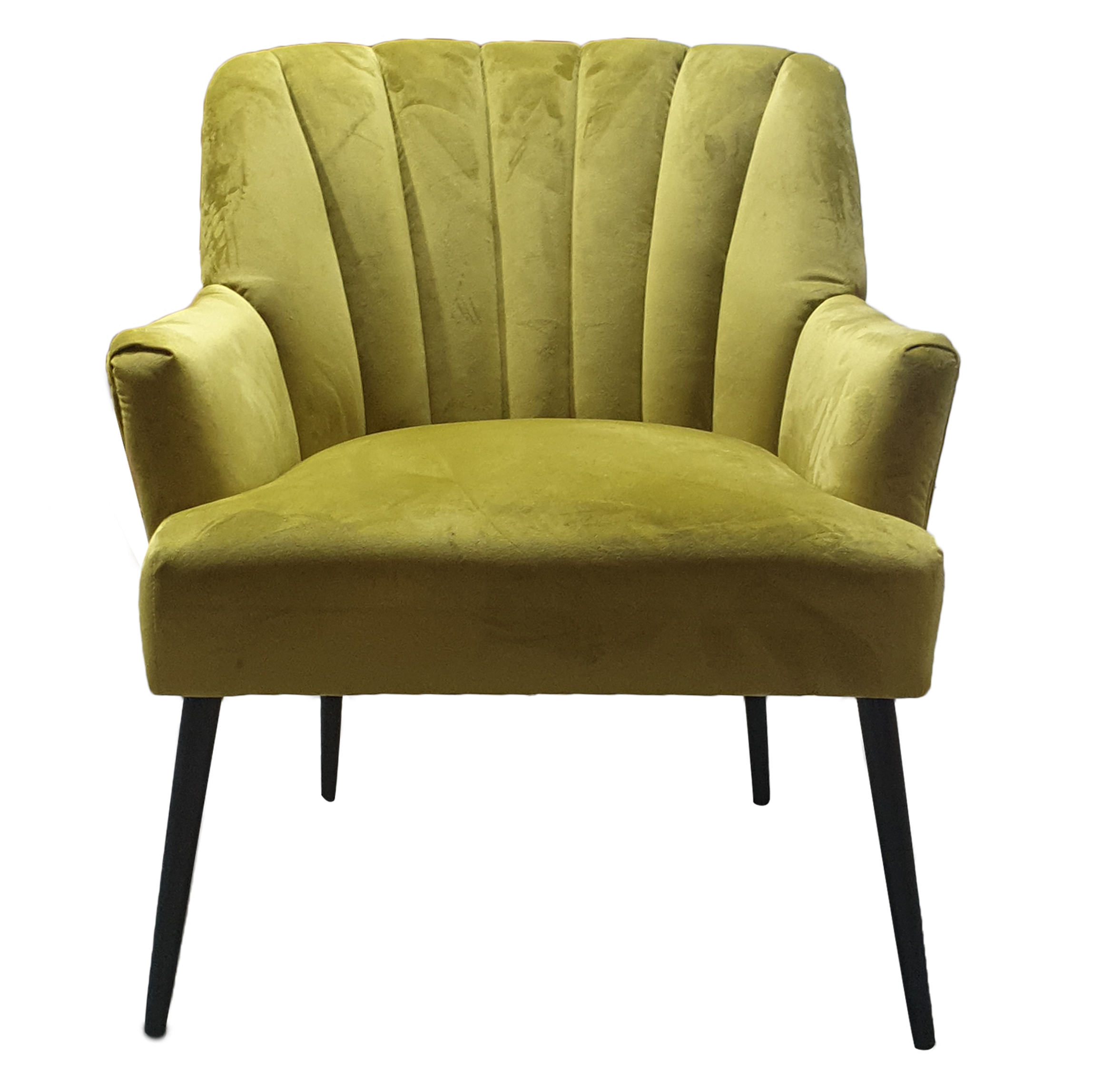 lime velvet chair