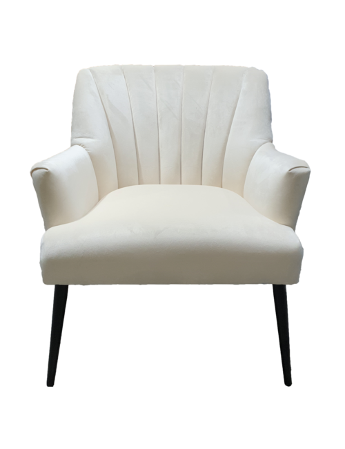 LILLY CHAIR IN WHITE VELVET