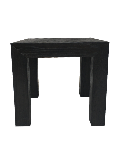 HANNAH ELM DARK BROWN SIDE TABLE