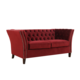 SEBASTION DARK RED 2 SEAT SOFA