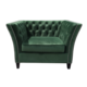 Sebastion Dark Green 1 Seat Sofa