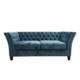 SEBASTION DARK AQUA 3 SEAT SOFA