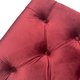 HARRISON RECTANGLE- DARK RED VELVET OTTOMAN