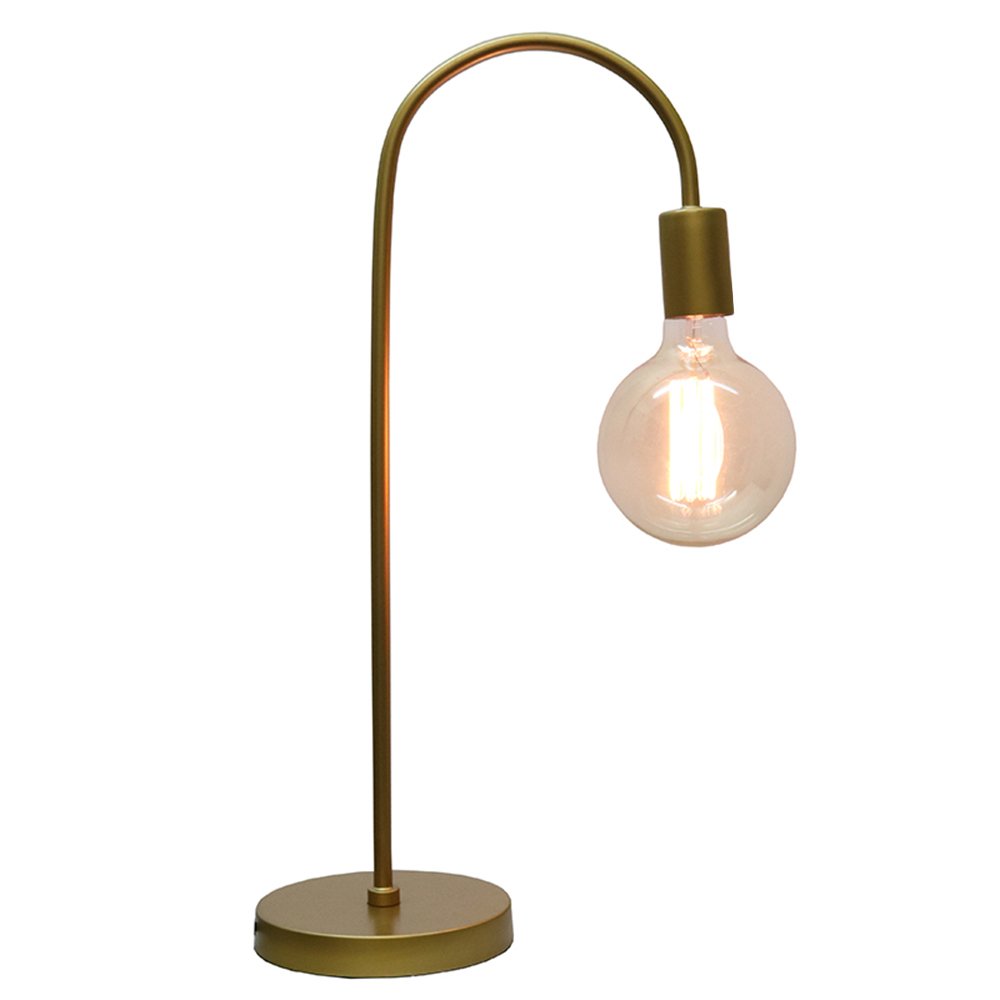 Gold industrial table store lamp