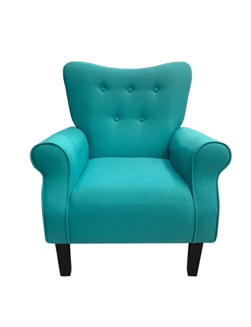 HANA CHAIR IN DARK AQUA FABRIC