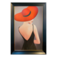 LADY IN ORANGE SUMMER HAT