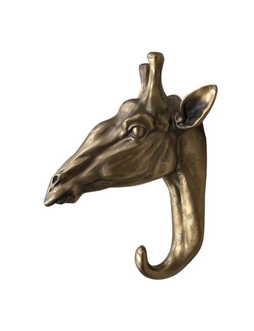 BRASS COLOURED GIRAFFE HOOK - Decor-Home Decor : Affordable | Luxury