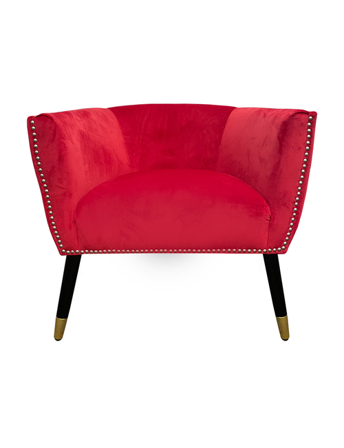 ELISE CHAIR IN RED VELVET