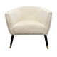 ELISE CHAIR IN WHITE VELVET