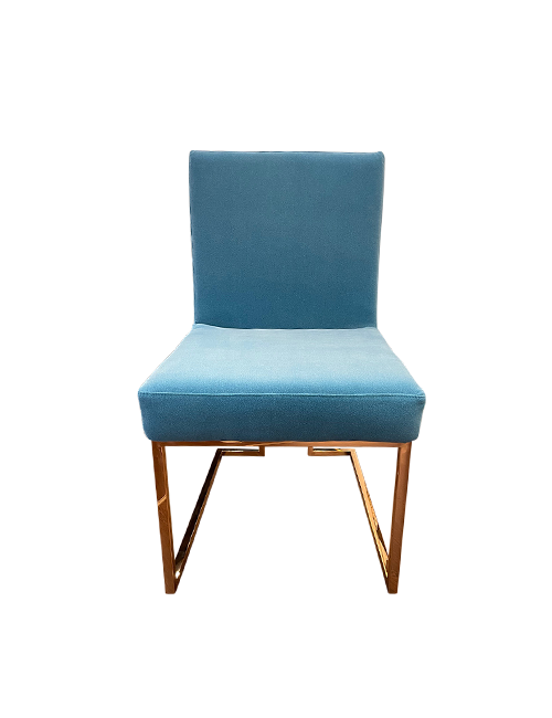 aqua upholstered dining chairs