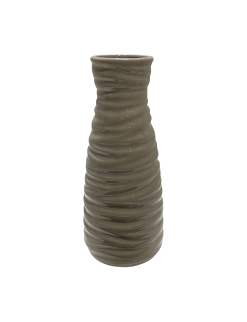 22 CMH RIBBED BOTTLE VASE