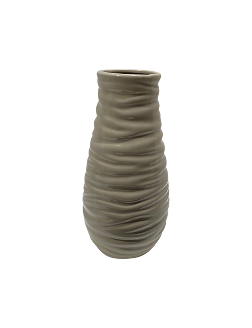 21.5CMH RIBBED VASE