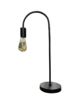 BLACK INDUSTRIAL CURVE TABLE LAMP