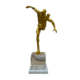 GOLD MAN ON 1 LEG STATUE