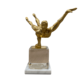 GOLD MAN ON ONE ARM STATUE