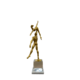 Gold Man Holding Lady Up Statue