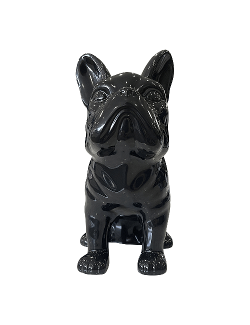 GLOSS BLACK CERAMIC  BULLDOG