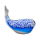 SKY BLUE GLASS BLOWN WHALE