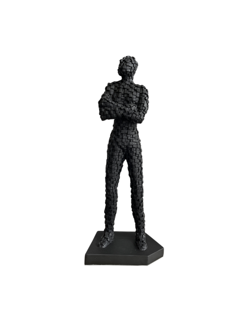 STANDING BLACK PUZZLE MAN