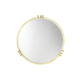 LARGE ROUND GOLD BUCKLE DISPLAY MIRROR BASE