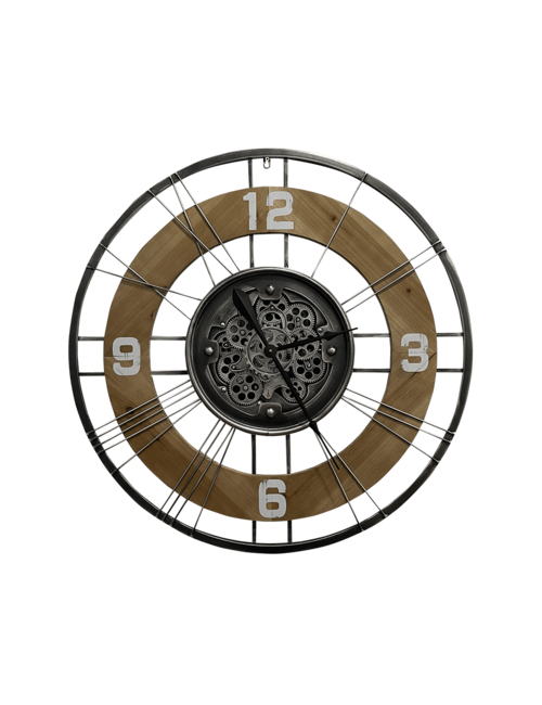 90CMD WOOD RIM COG CLOCK