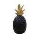 LARGE BLACK PINEAPPLE GOLD TOP