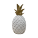 LARGE WHITE PINEAPPLE GOLD TOP