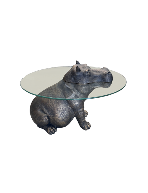 BLACK/BRONZE HIPPO TABLE