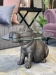 BLACK/BRONZE HIPPO TABLE