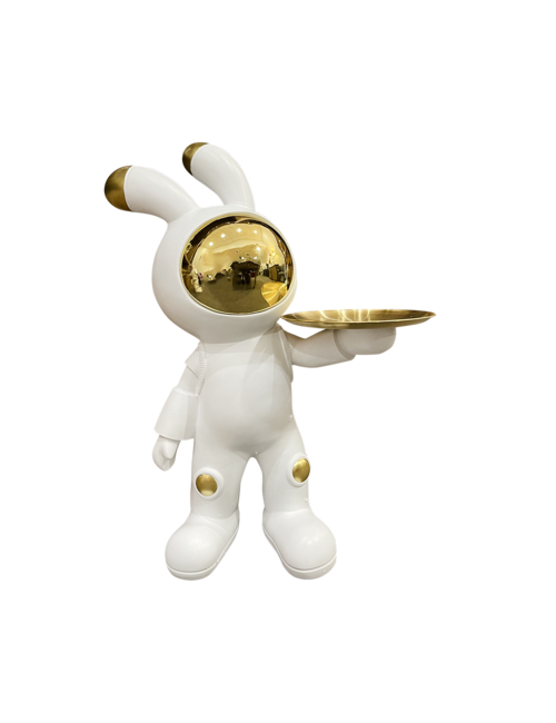 GOLD/WHITE SPACE RABBIT