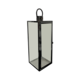 LARGE RECTANGLE BLACK METAL LANTERN