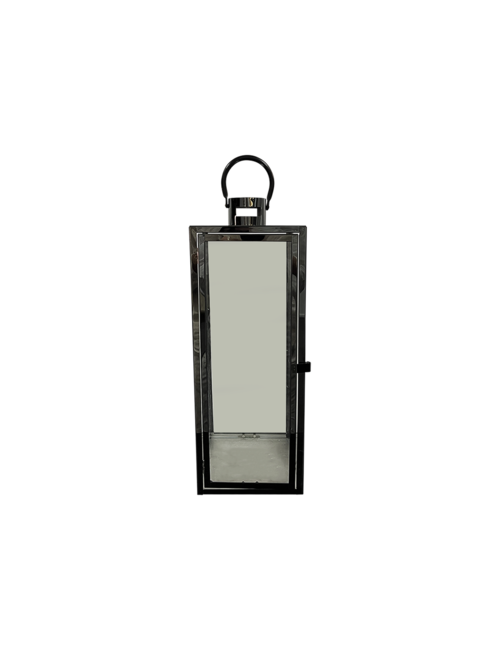 Medium  Rectangle Black Metal Lantern