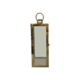 MEDIUM  RECTANGLE GOLD METAL LANTERN