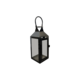 Small Rectangle Black Pyramid Top Metal Lantern