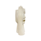 WHITE HANDFACE VASE WITH GOLD LIPS