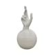 GLOSS WHITE HAND VASE