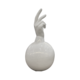 GLOSS WHITE HAND VASE