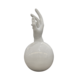 GLOSS WHITE HAND VASE